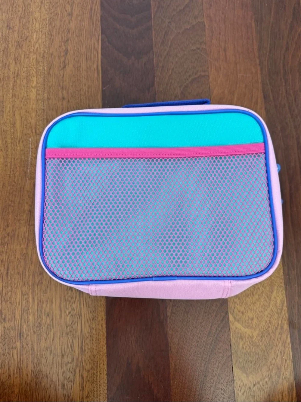 Crocodile Creek Pink Unicorn Kids Lunch Bag with Rainbows